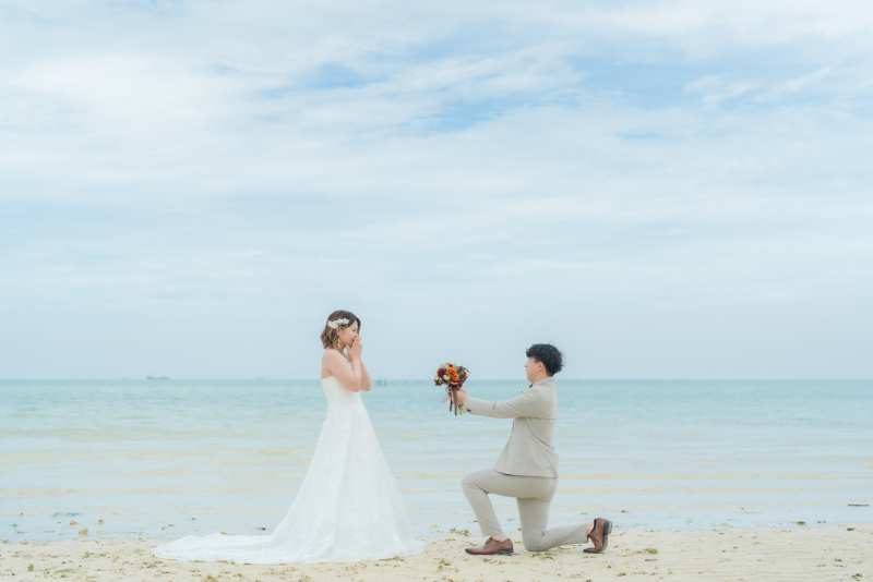 幸せ溢れるプロポーズショット