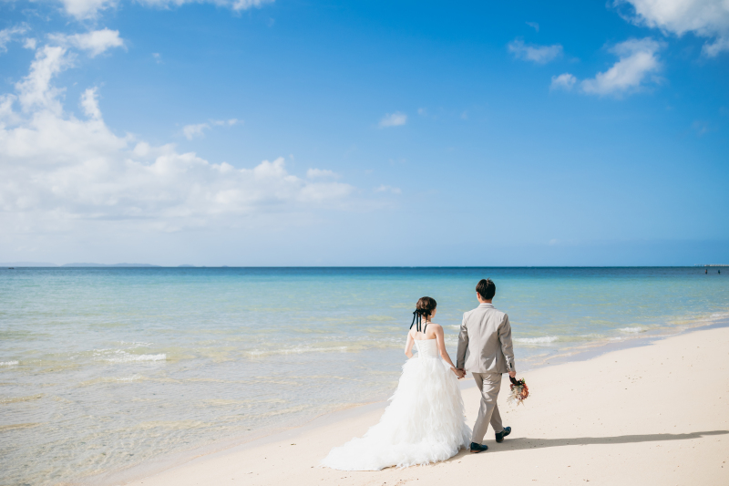 お支度が完了して、まずはビーチ撮影からスタート！