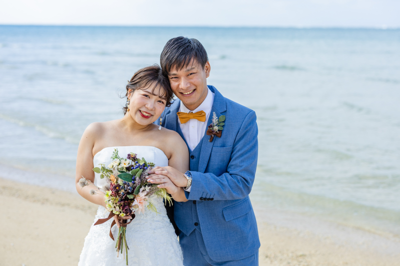 おふたりのショットで少し照れた様子もしっかり撮影