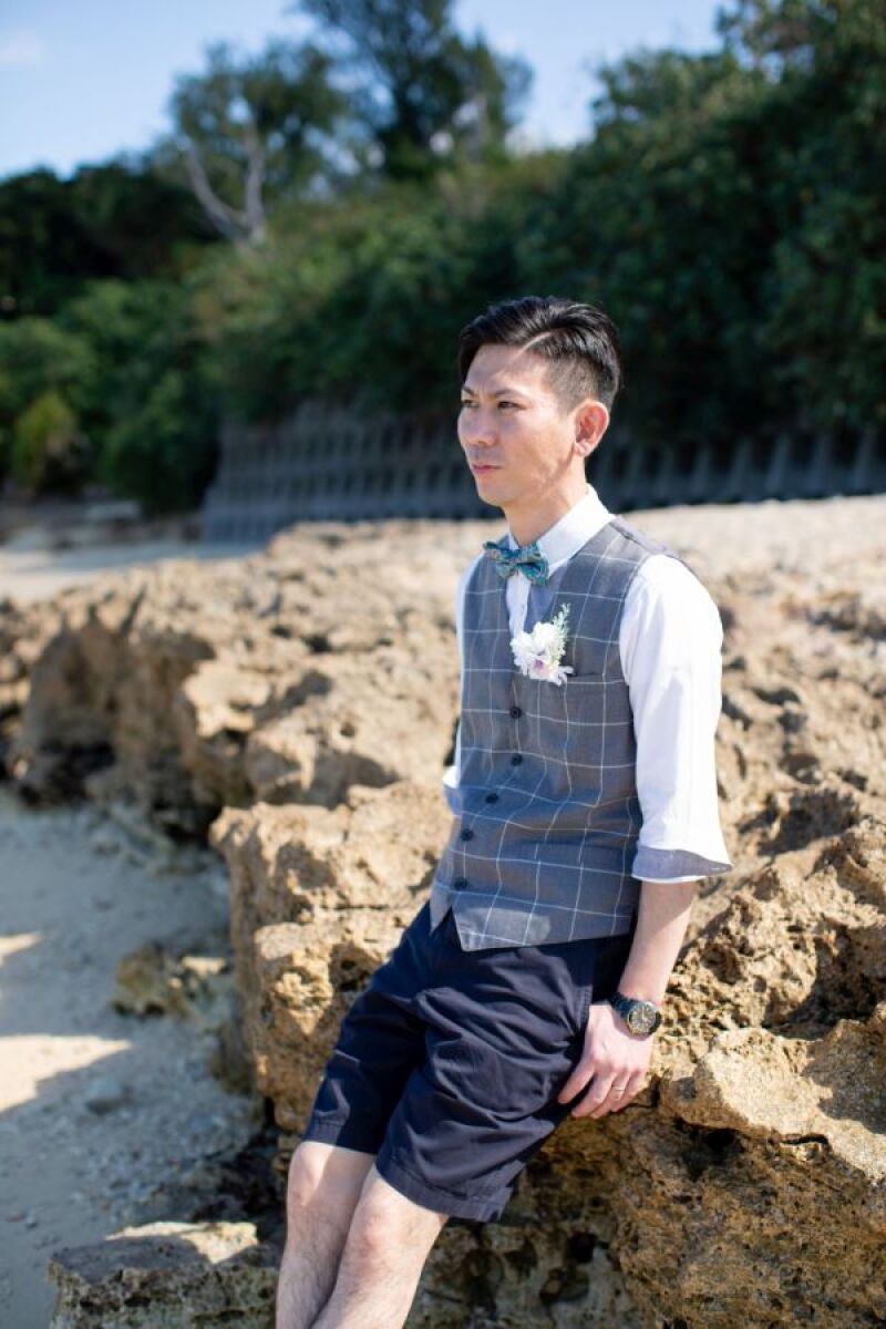 新郎様のソロショット