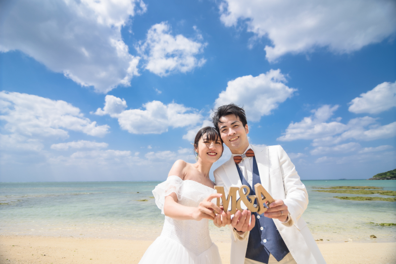 イニシャルオブジェと一緒に