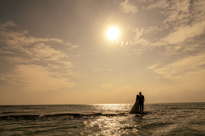 サンセットタイムのウォーターイン!