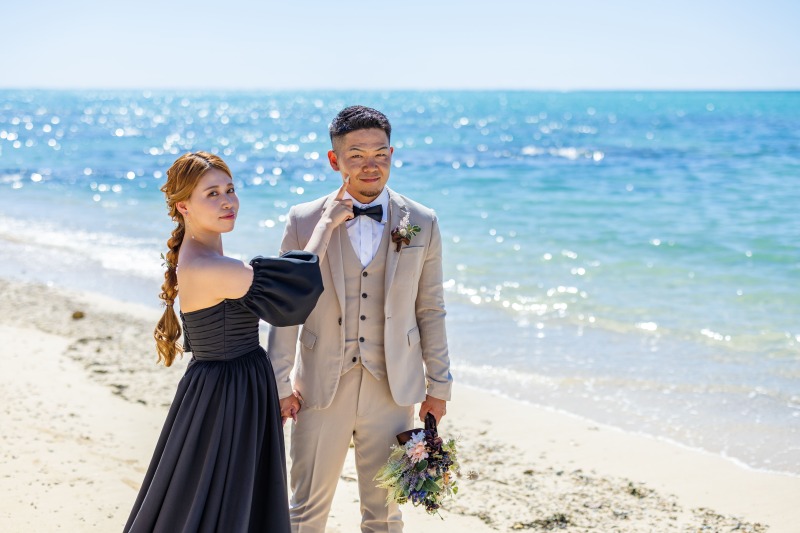 ご新婦様からご新郎様に可愛いイタズラのシーンも♡