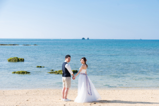 沖縄で前撮り☆