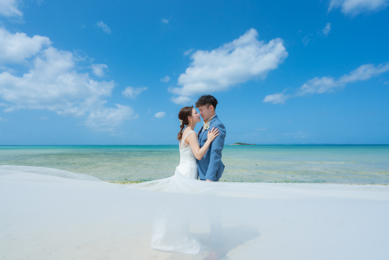 ベールを靡かせてロマンチックに♪