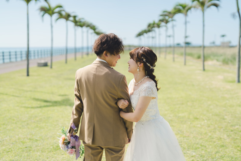 ビーチ×ヤシの木ロード＝♡