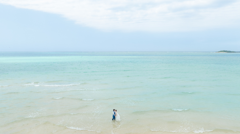 ウォーターインしながらドローン撮影も