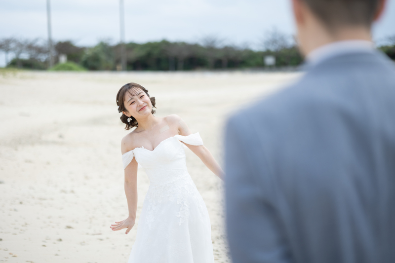 可愛らしい新婦様の一枚