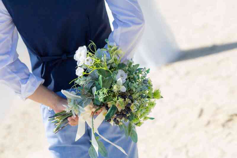 ブーケも、衣装も