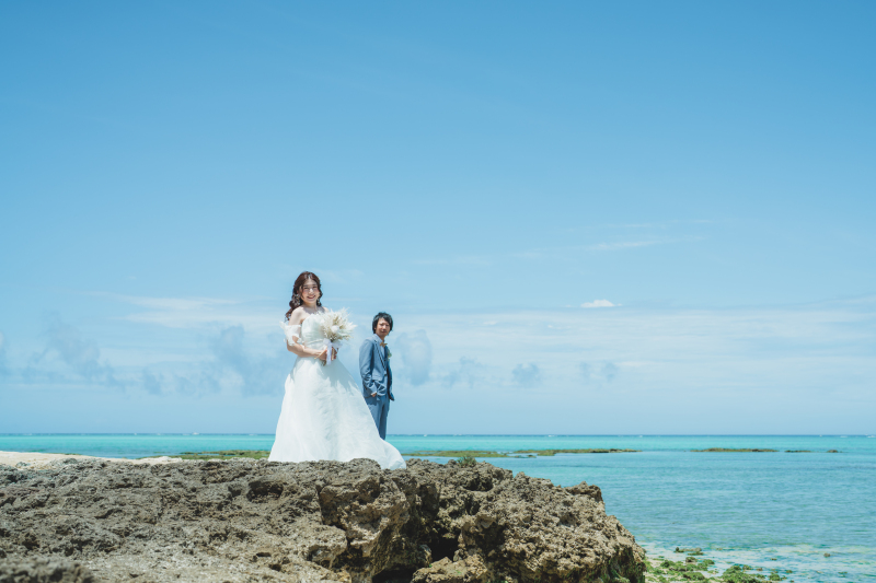 岩場での幻想的な一枚!