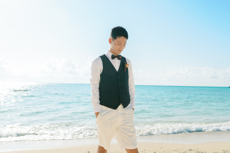 新郎様のソロショットも欠かせません！