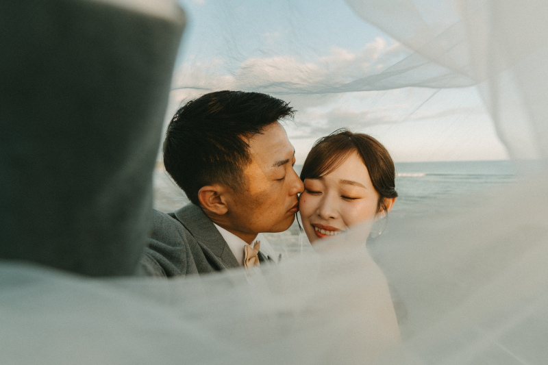 ヴェールに包まれて幻想的な1枚を