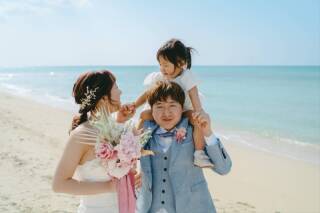 元日に撮影！ビーチ撮影+家族撮影で楽しく