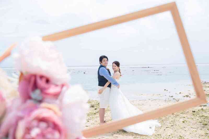 フォトフレームに収まって