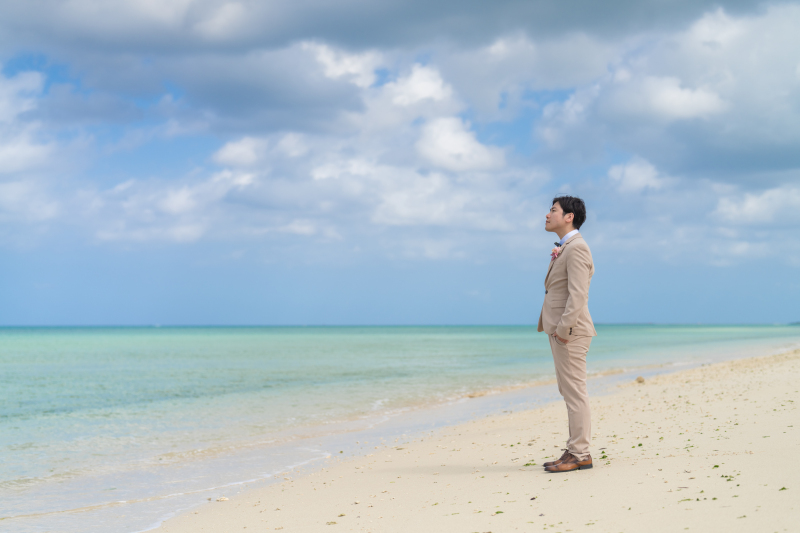 ご新郎様のソロショット！