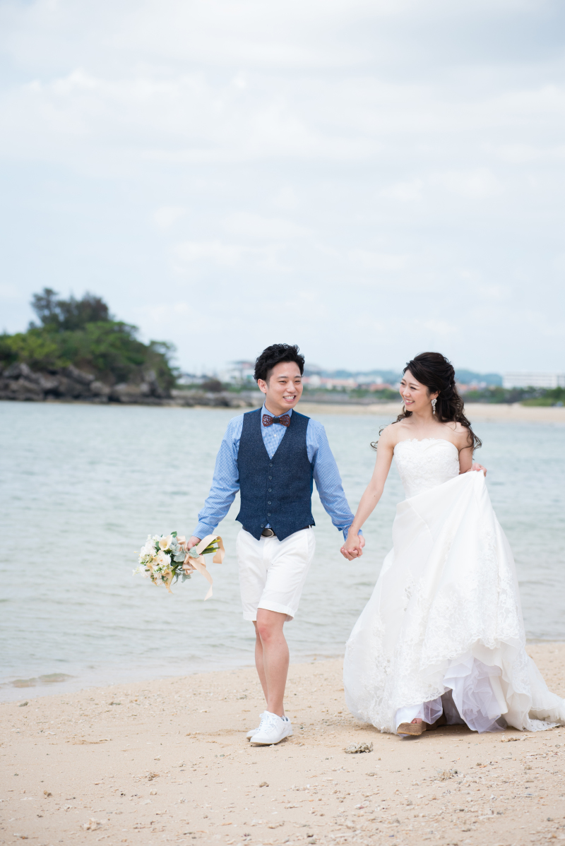 波打ち際をお散歩