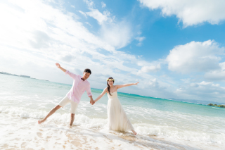 海に入って撮影！