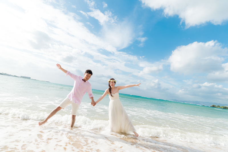 海に入って撮影！