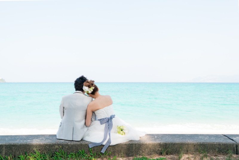 きれいな海をバックに撮影できました＾＾