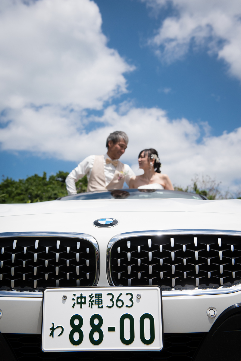 沖縄ナンバーのお車と共に