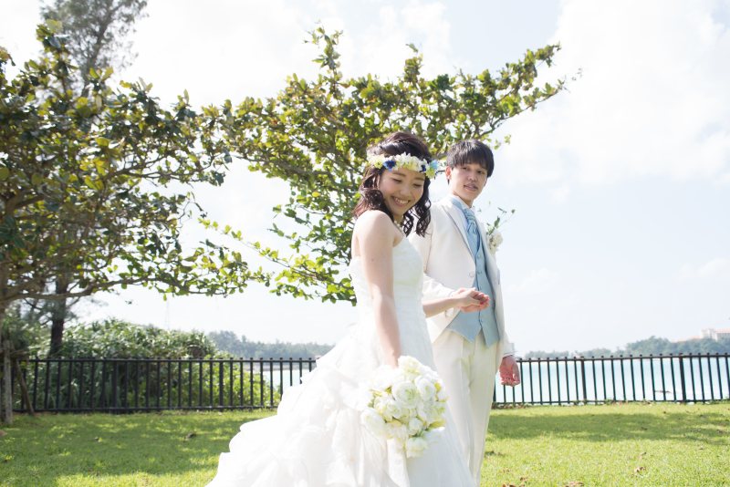 ビーチ横の公園で