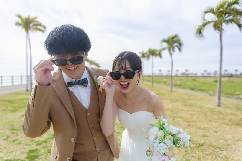 お持ち込みのアイテムでお揃いのサングラス!