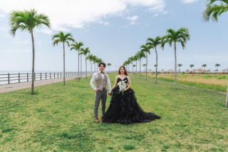 【ビーチ＆グリーン撮影100カット＋カラードレス追加】ヘアチェンジで印象を変え♪