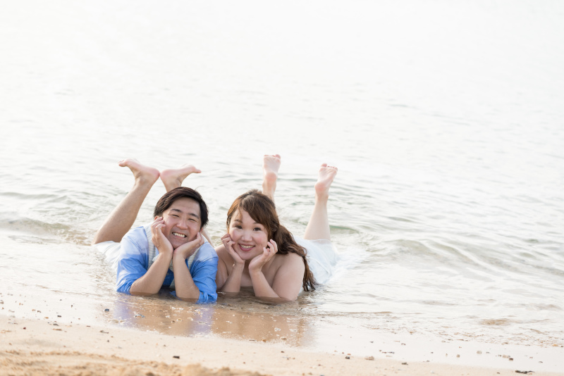 最後は寝そべって！