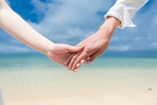 沖縄の景色と共に