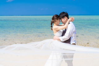 早起きしてフォトウェディング♪