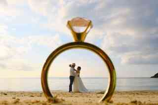 ビーチでの撮影