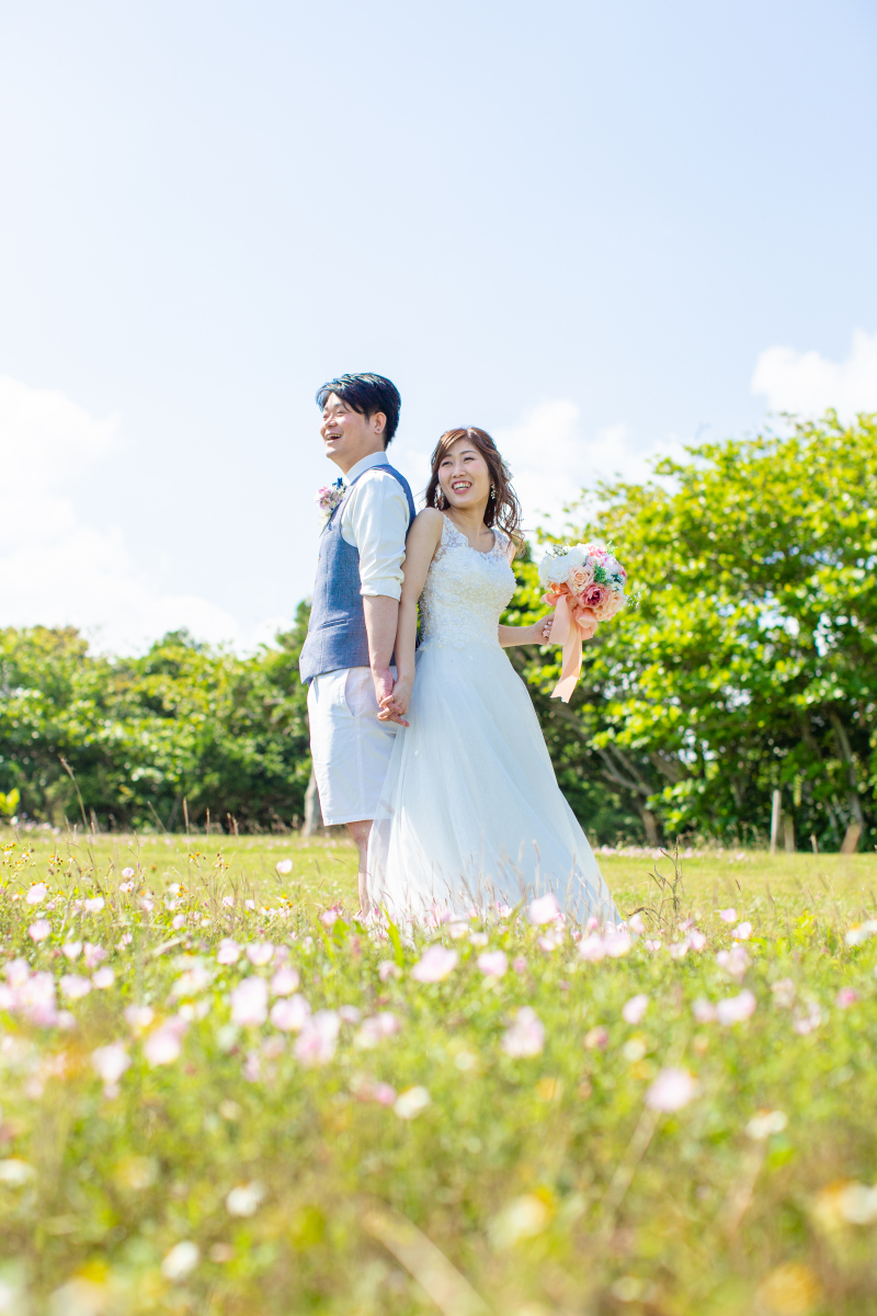 可愛らしいお花と