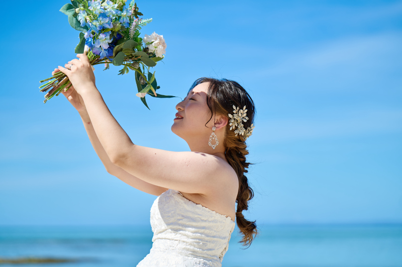 ブーケとご新婦様