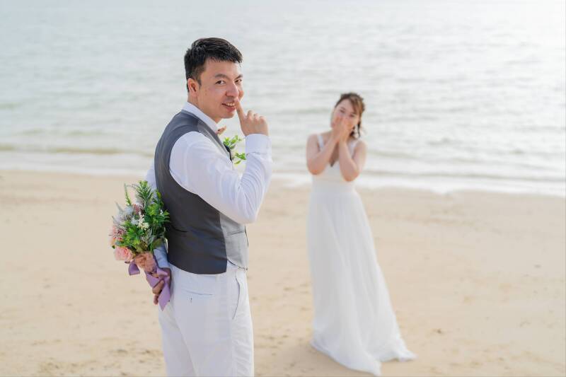 お子様も交えて、フォトウェディングを