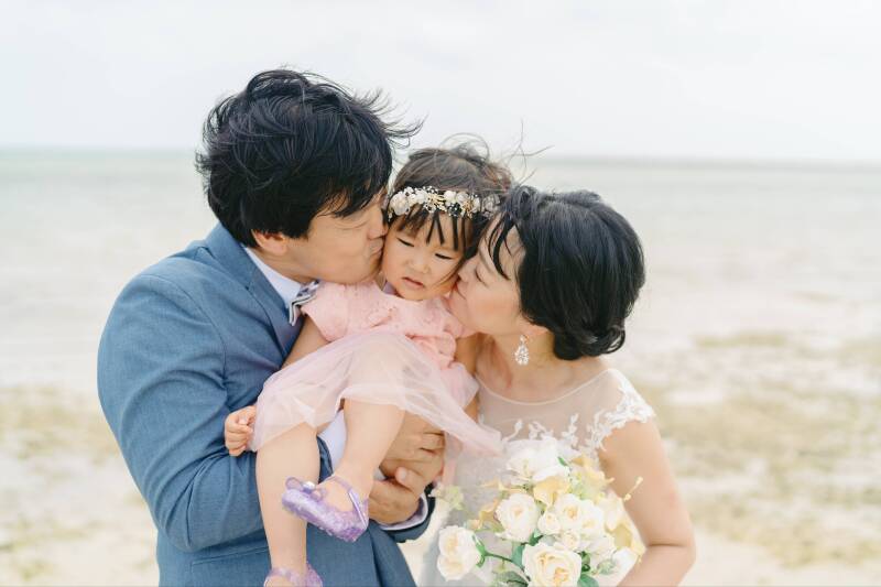 お子様を交えてのフォトウェディング