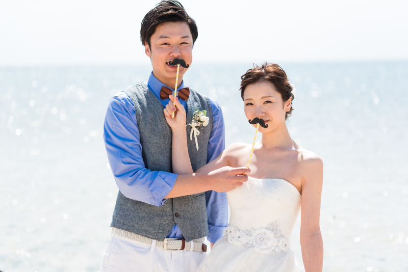 フォトプロップスを使ったユニーク写真も♫