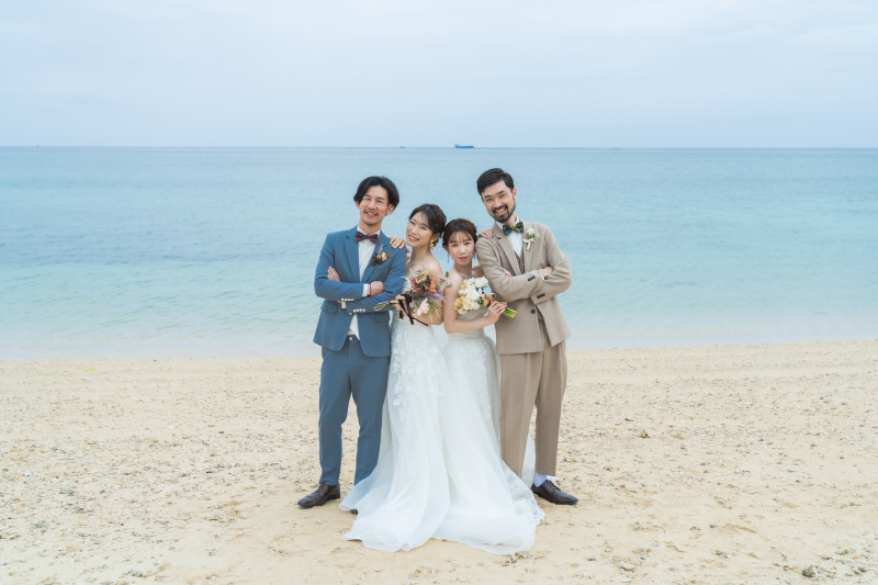 仲良し２組ペアで夢のウエディング撮影が叶う♡