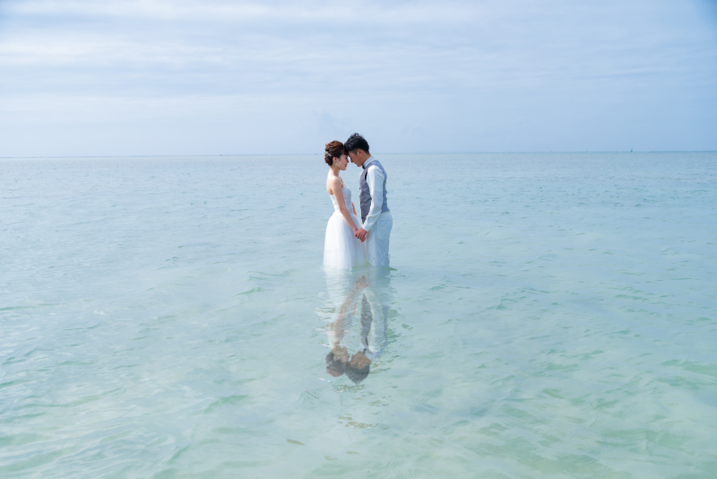 ウユニ塩湖風加工