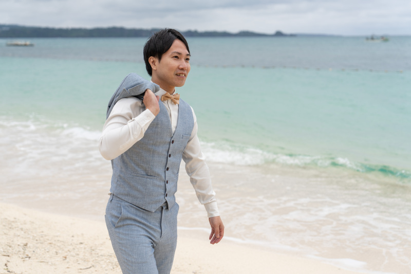 爽やかなご新郎様