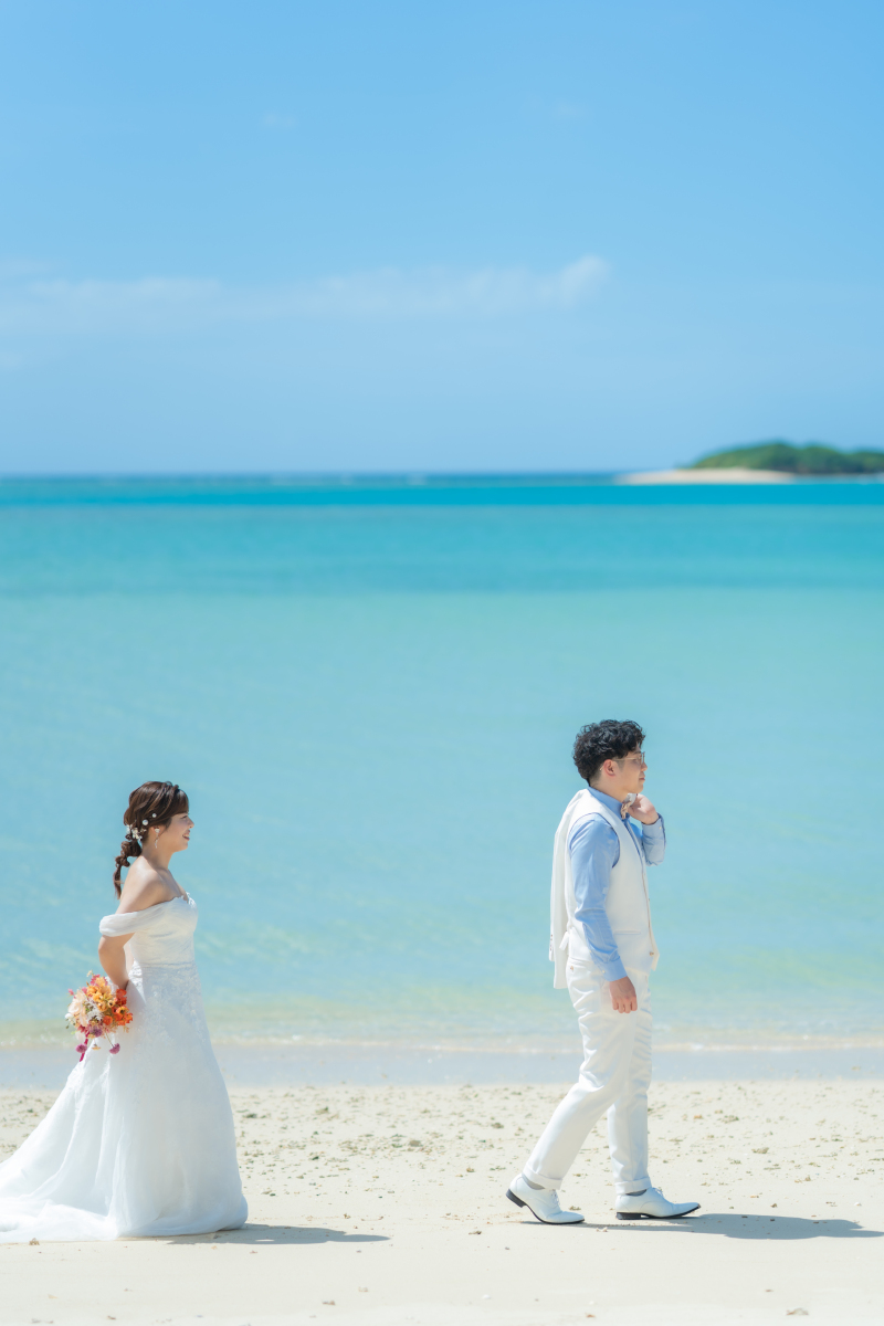 ビーチデート風に「俺についてきて」♡