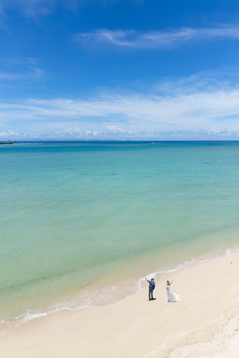 当日の天候にあわせたタイミングでドローン撮影