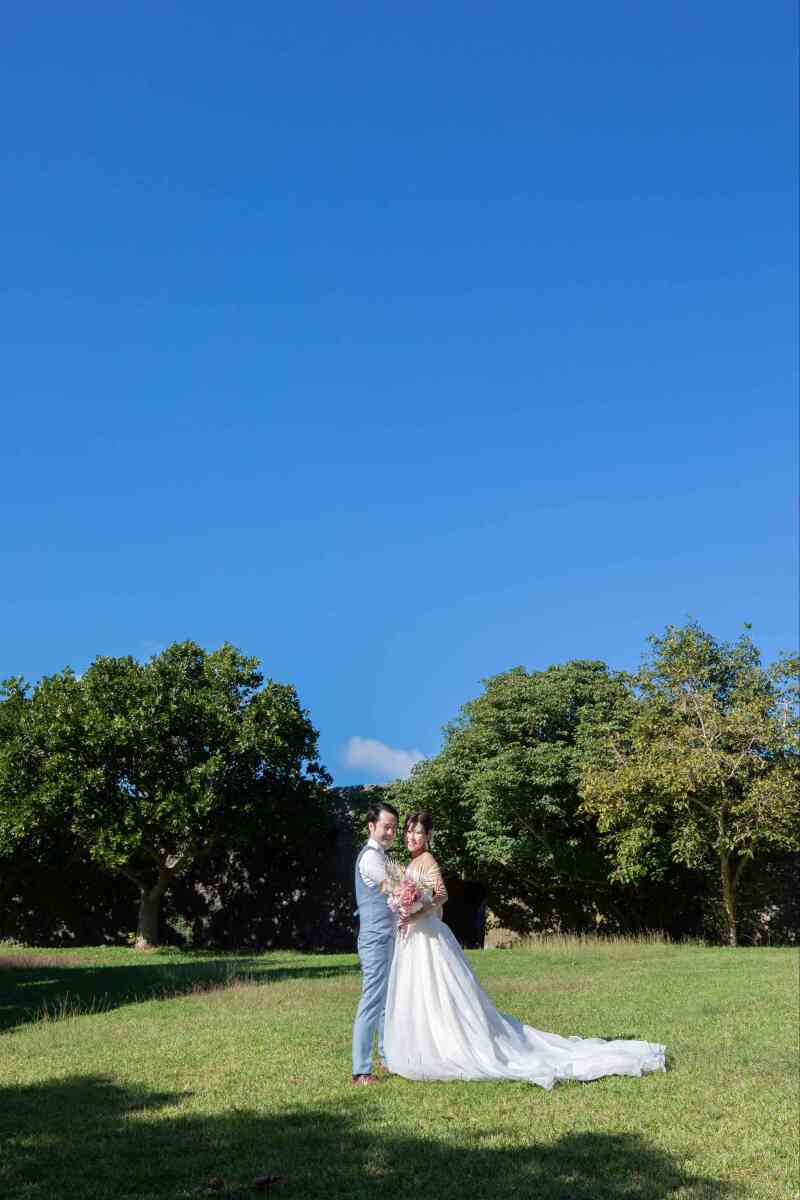 青と緑に包まれて