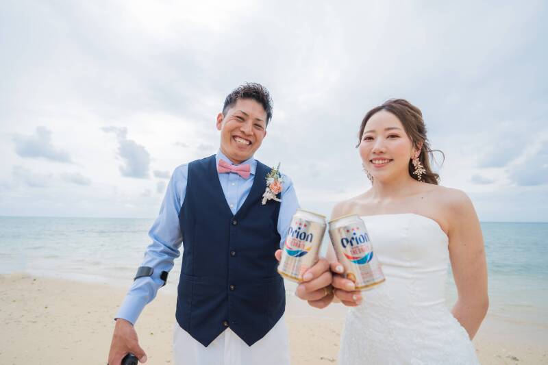 オリオンビールで