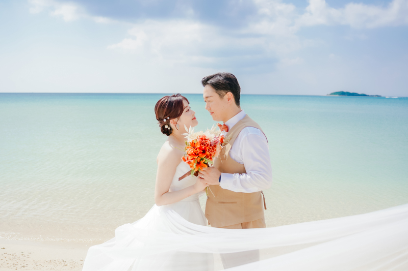 ベール撮影はとっても幻想的に