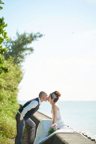 海辺で誓いのKISS♡