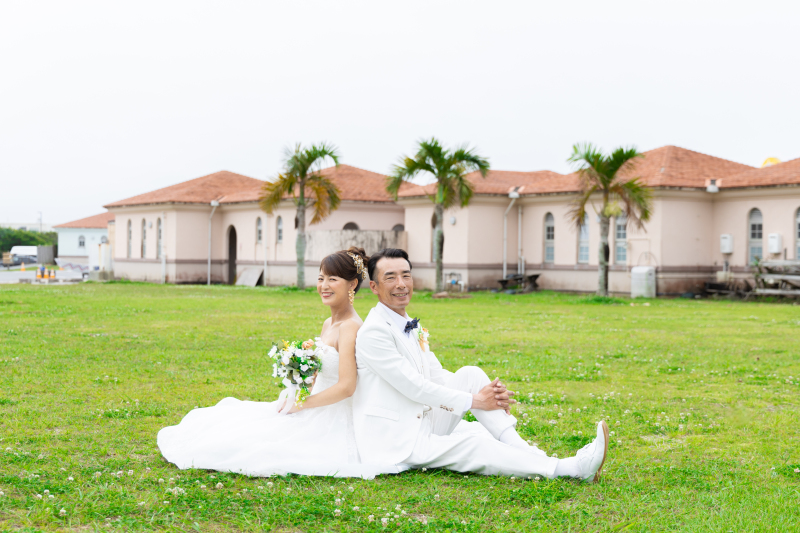 まずはグリーンで撮影スタート！