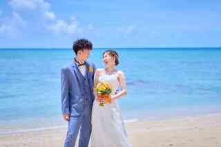 青い海と青い空に囲まれて