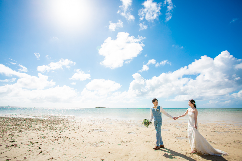 どこまでも続く空と海