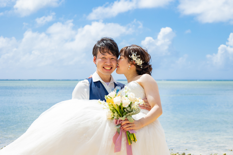 お姫様抱っこ&ほっぺにKISS