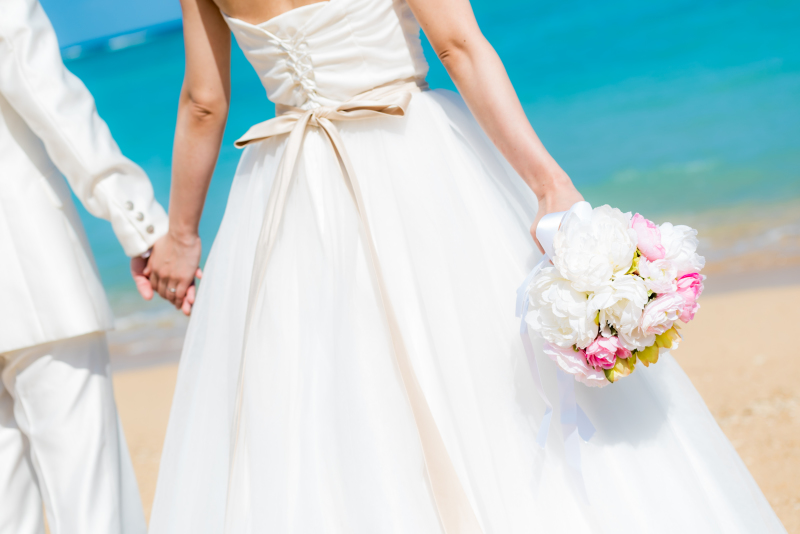 青い海とブーケ☆